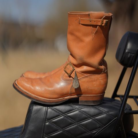 Wesco Boss Engineer Boot in Horween Natural Essex