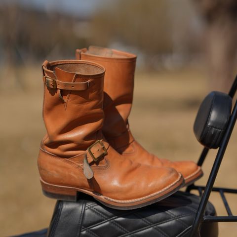 Wesco Boss Engineer Boot in Horween Natural Essex