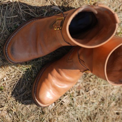 Wesco Boss Engineer Boot in Horween Natural Essex