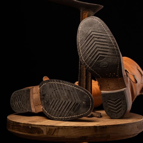 Wesco Boss Engineer Boot in Horween Natural Essex