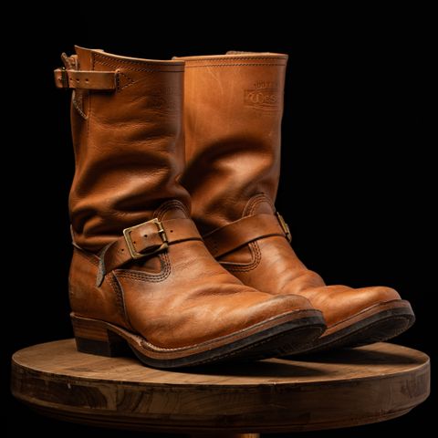 Wesco Boss Engineer Boot in Horween Natural Essex