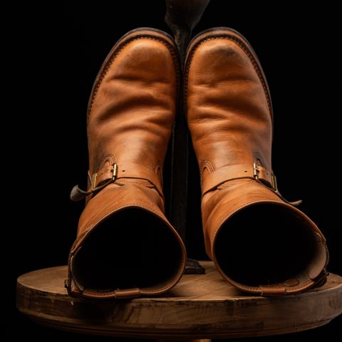 Wesco Boss Engineer Boot in Horween Natural Essex
