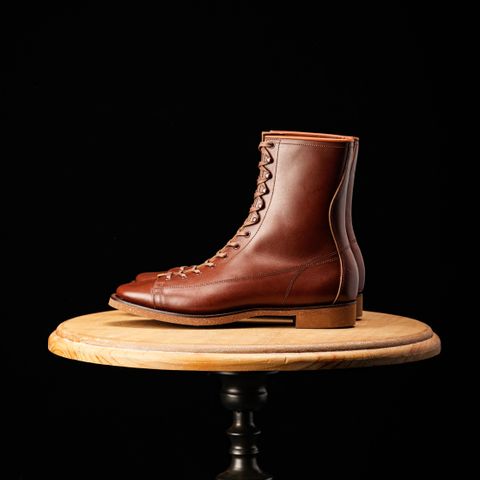 Clinch Gary Boots in Brown-Overdyed Horsebutt