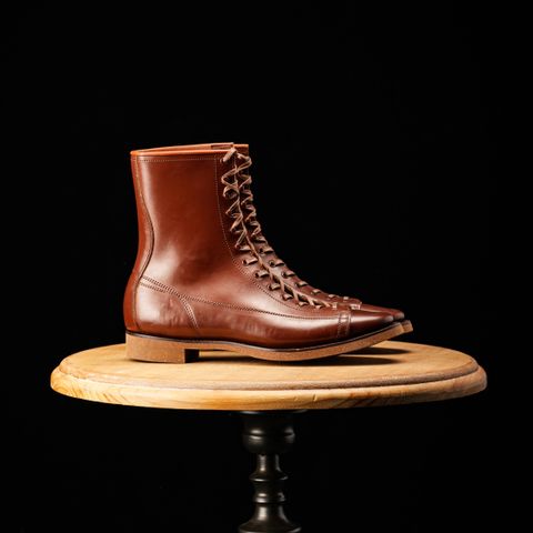 Clinch Gary Boots in Brown-Overdyed Horsebutt