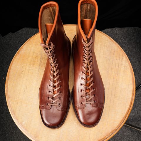 Clinch Gary Boots in Brown-Overdyed Horsebutt