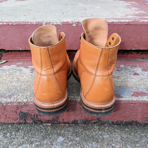 View photo of Grant Stone Brass Boot in Horween Tan Essex