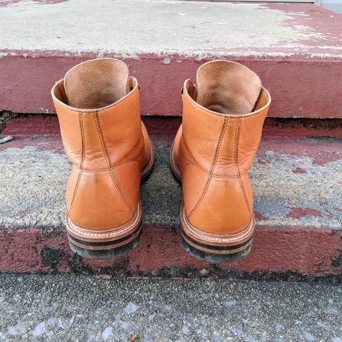 View photo of Grant Stone Brass Boot in Horween Tan Essex