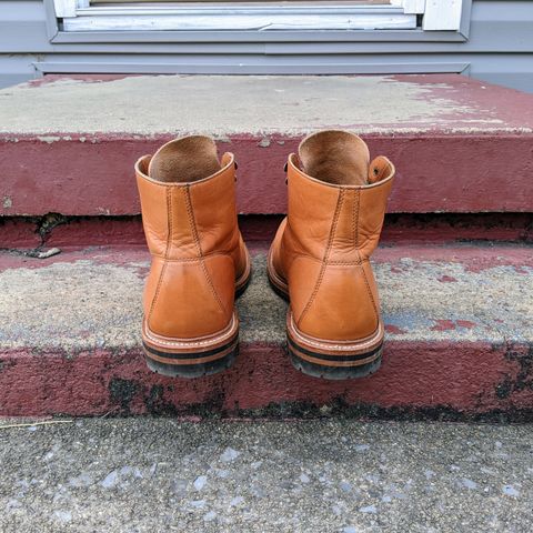 View photo of Grant Stone Brass Boot in Horween Tan Essex