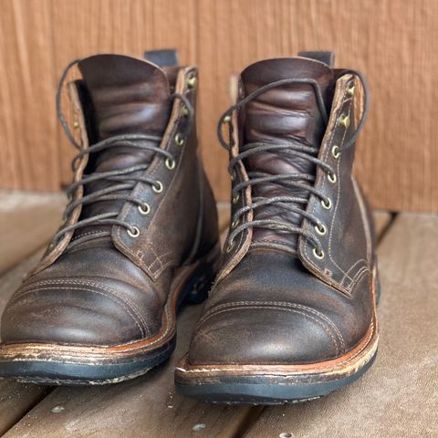 Truman Service Boot in Horween Java Waxed Flesh