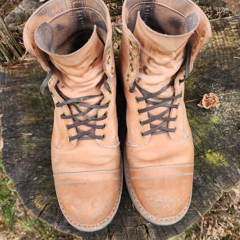 View photo of White's MP-Sherman Toe Cap in Wickett & Craig Natural Veg Tan