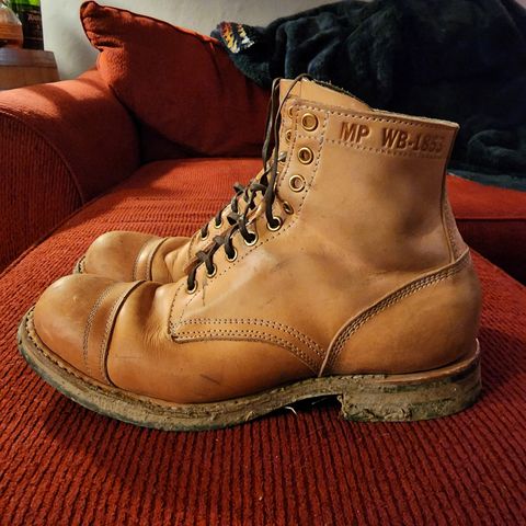 View photo of White's MP-Sherman Toe Cap in Wickett & Craig Natural Veg Tan