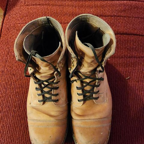 View photo of White's MP-Sherman Toe Cap in Wickett & Craig Natural Veg Tan