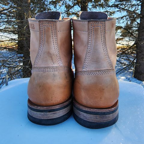 View photo of White's MP-Sherman Toe Cap in Wickett & Craig Natural Veg Tan