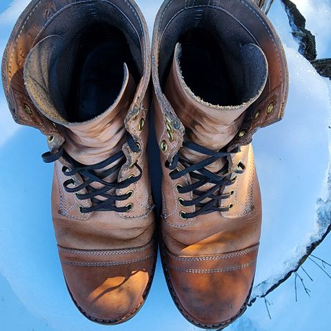 View photo of White's MP-Sherman Toe Cap in Wickett & Craig Natural Veg Tan