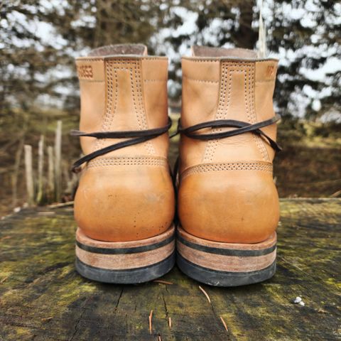 View photo of White's MP-Sherman Toe Cap in Wickett & Craig Natural Veg Tan