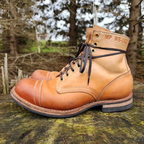 View photo of White's MP-Sherman Toe Cap in Wickett & Craig Natural Veg Tan