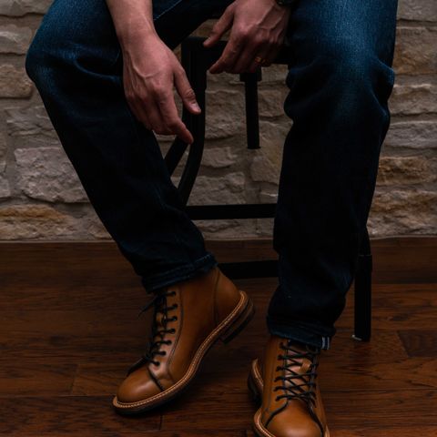 Tricker's Ethan Monkey Boot in Teck Shell Cordovan