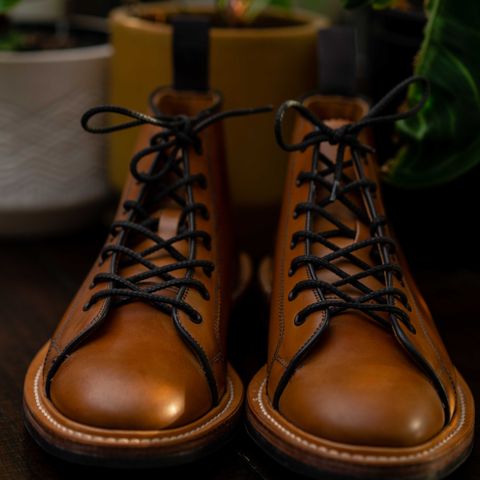 Tricker's Ethan Monkey Boot in Teck Shell Cordovan