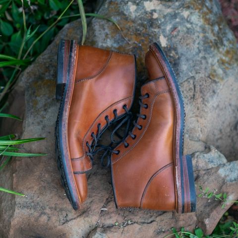 Tricker's Ethan Monkey Boot in Teck Shell Cordovan