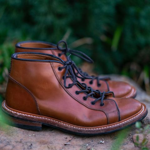 Tricker's Ethan Monkey Boot in Teck Shell Cordovan