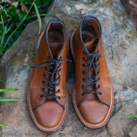 Tricker's Ethan Monkey Boot in Teck Shell Cordovan