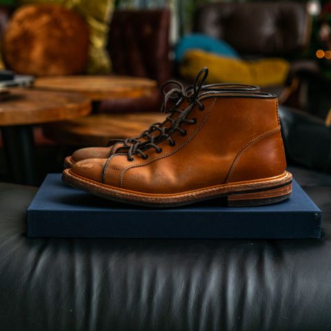 Tricker's Ethan Monkey Boot in Teck Shell Cordovan
