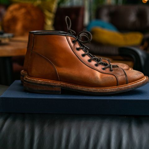 Tricker's Ethan Monkey Boot in Teck Shell Cordovan