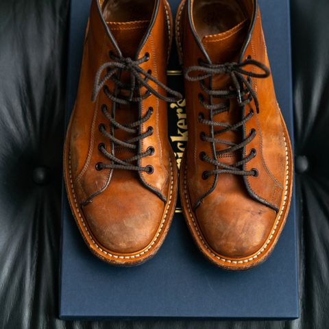 Tricker's Ethan Monkey Boot in Teck Shell Cordovan