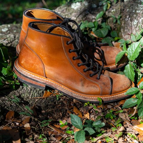 Tricker's Ethan Monkey Boot in Teck Shell Cordovan