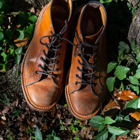 Tricker's Ethan Monkey Boot in Teck Shell Cordovan