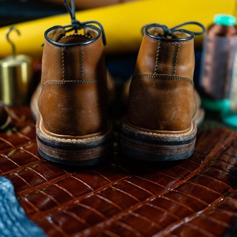 Tricker's Ethan Monkey Boot in Teck Shell Cordovan