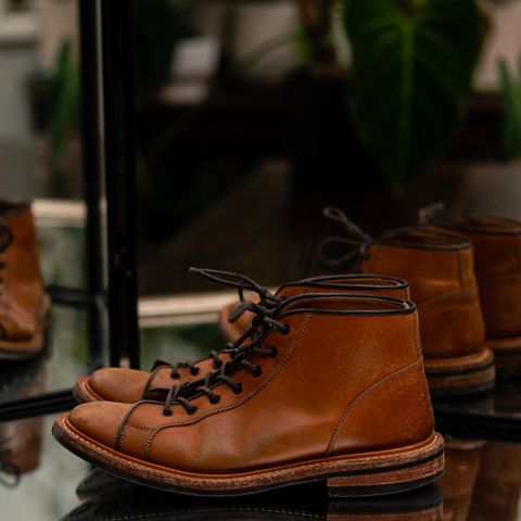 Tricker's Ethan Monkey Boot in Teck Shell Cordovan