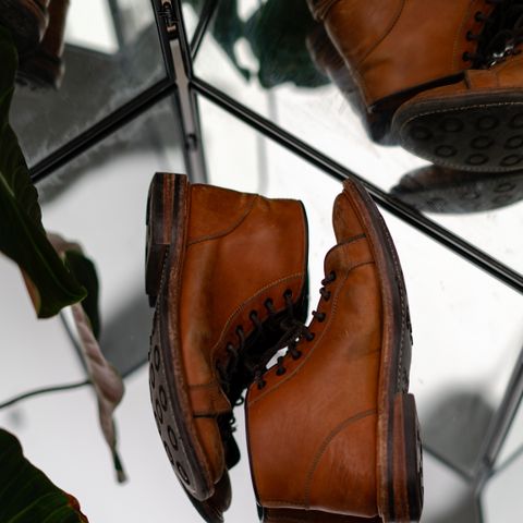 Tricker's Ethan Monkey Boot in Teck Shell Cordovan