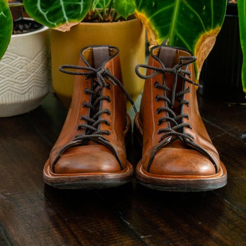 Tricker's Ethan Monkey Boot in Teck Shell Cordovan
