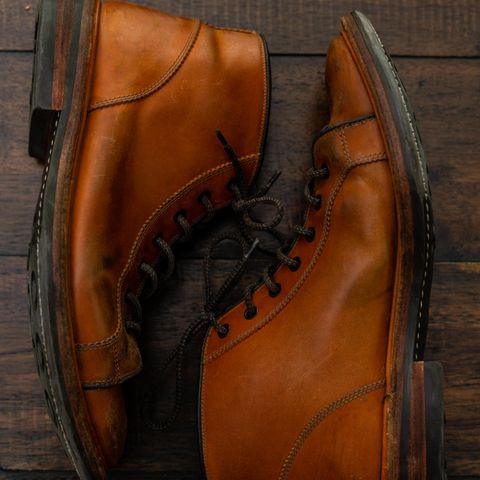 Tricker's Ethan Monkey Boot in Teck Shell Cordovan