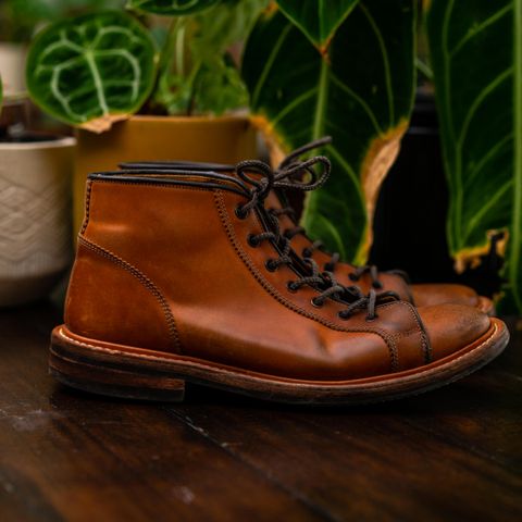 Tricker's Ethan Monkey Boot in Teck Shell Cordovan