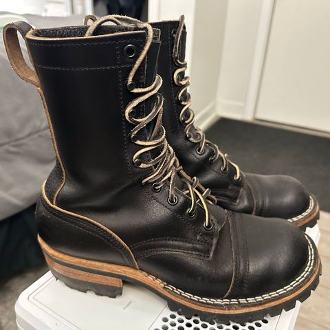 Nicks MTO in Horween Black Waxed Flesh