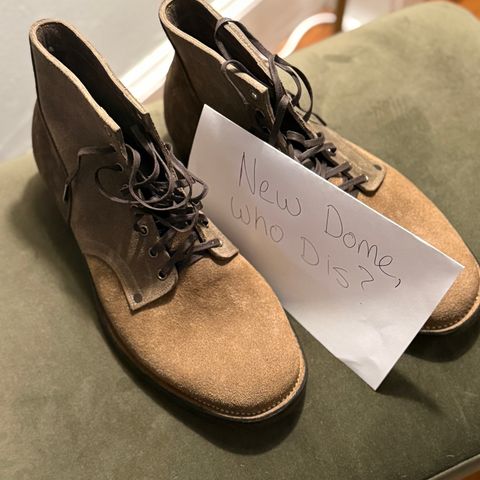 NF Bootmaker Milton Boot in Horween Reverse Steel Predator & CF Stead Gingerbread Waxed Oasis & C.F. Stead Loden Kudu Reverse