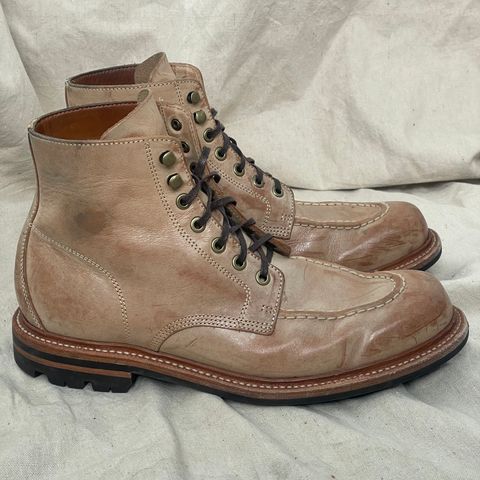 View photo of Grant Stone Brass Boot in Ghost Burro