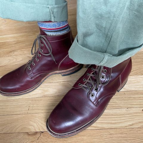 View photo of Viberg Service Boot in Horween Color 8 Chromexcel