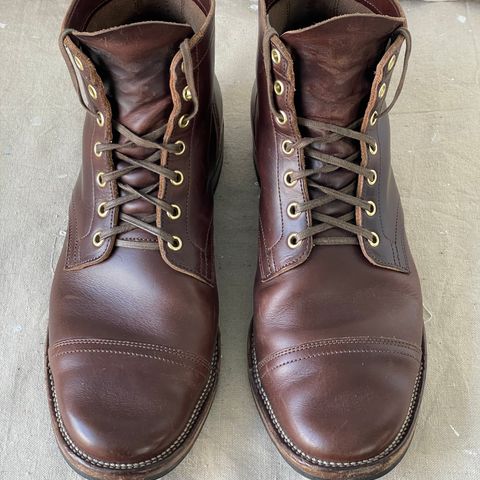 View photo of Viberg Service Boot in Horween Brown Chromexcel