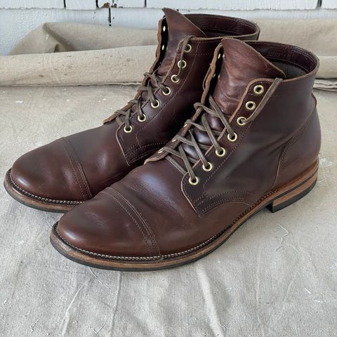 View photo of Viberg Service Boot in Horween Brown Chromexcel