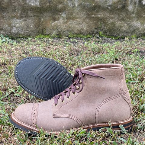 John Lofgren Combat Boots in Horween Natural Chromexcel Roughout