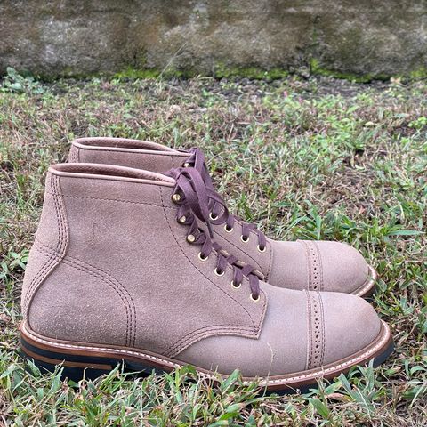 John Lofgren Combat Boots in Horween Natural Chromexcel Roughout