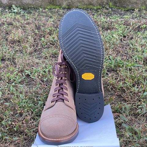 John Lofgren Combat Boots in Horween Natural Chromexcel Roughout