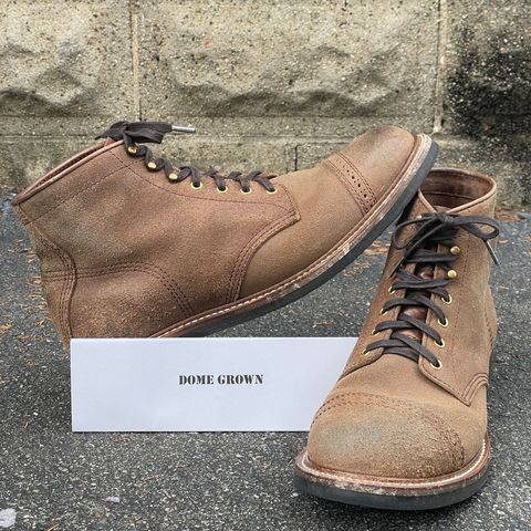 John Lofgren Combat Boots in Horween Natural Chromexcel Roughout