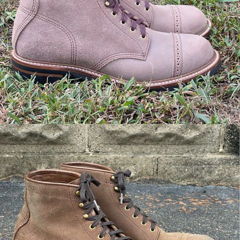 John Lofgren Combat Boots in Horween Natural Chromexcel Roughout