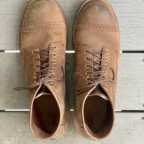 John Lofgren Combat Boots in Horween Natural Chromexcel Roughout