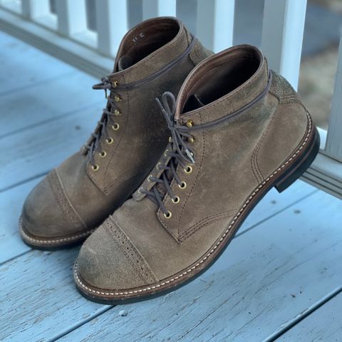 John Lofgren Combat Boots in Horween Natural Chromexcel Roughout