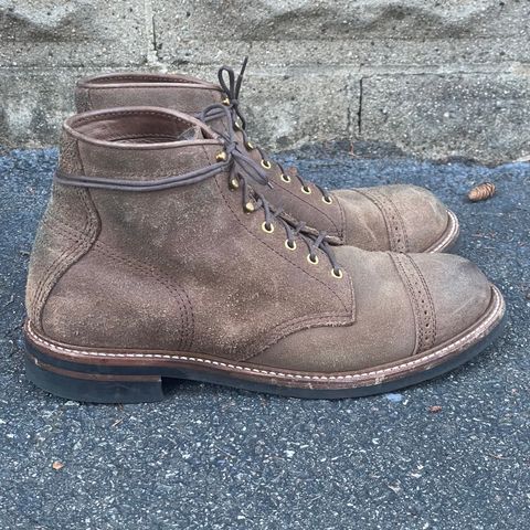 John Lofgren Combat Boots in Horween Natural Chromexcel Roughout
